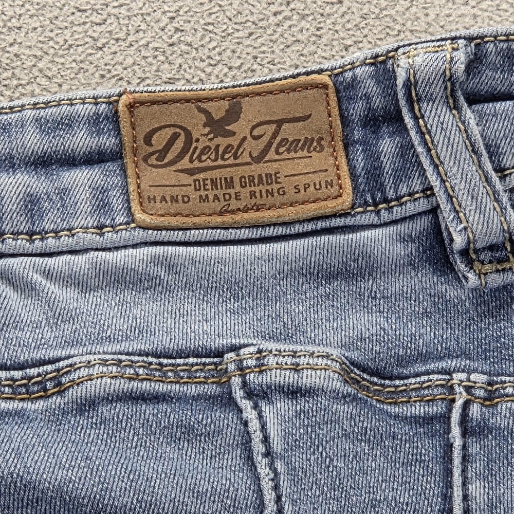 Diesel Jeans Womens Blue High Waist Bootcut Flare Medium Wash Stretch Fits 24x32 - Picture 8 of 16